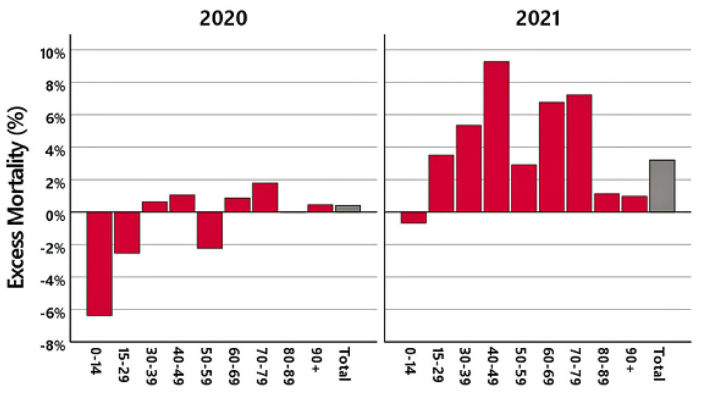 Übersterblichkeit 2020 2021
