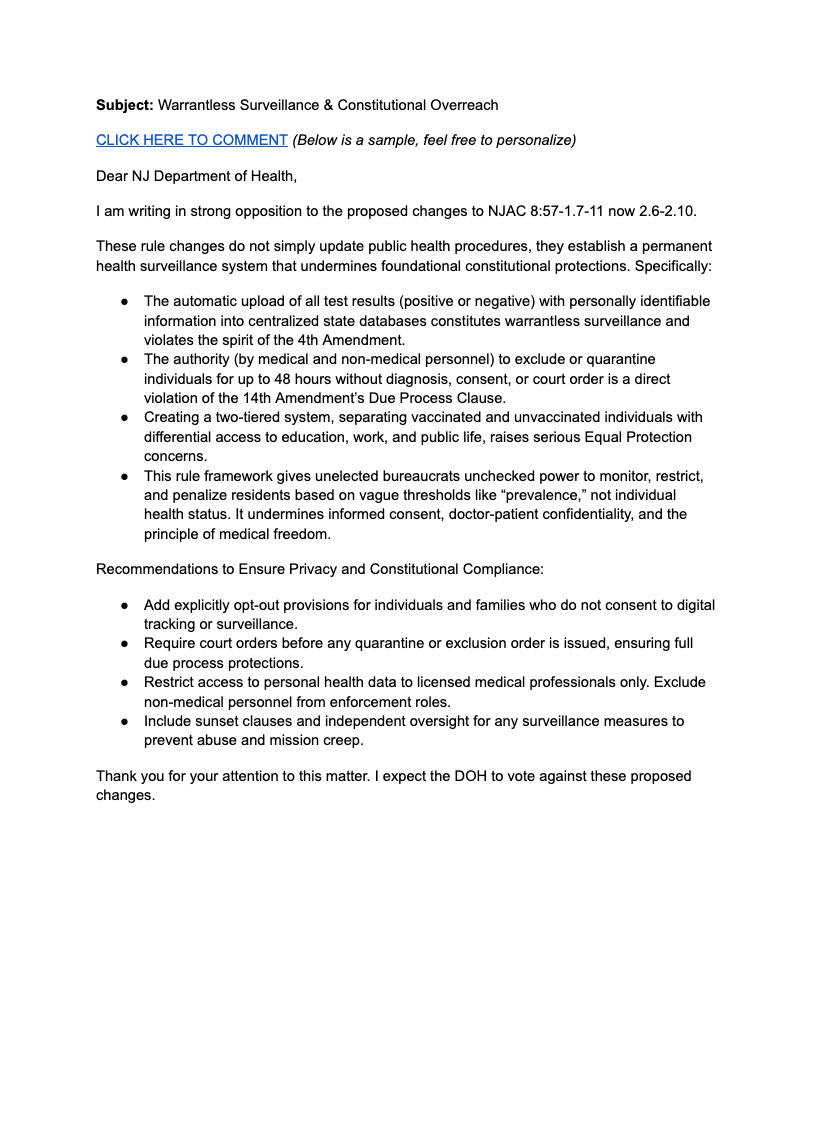 Warrantless Surveillance & Constitutional Overreach - Sample Comment