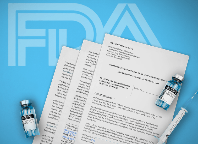 Vaccine papers and vials