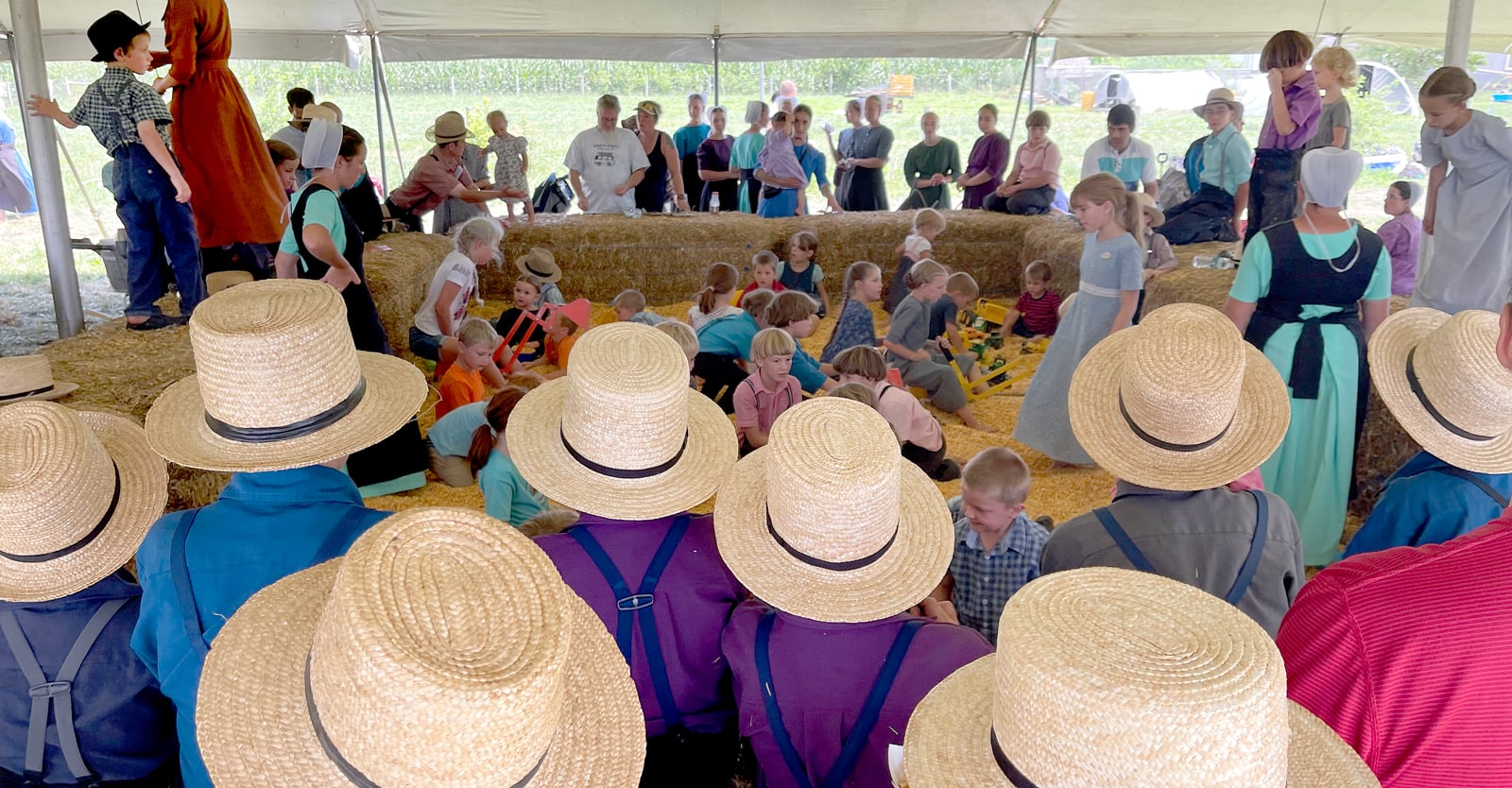 Robert F. Kennedy, Jr., spoke to a packed audience at an Amish country fair in Lancaster, Pennsylvania.