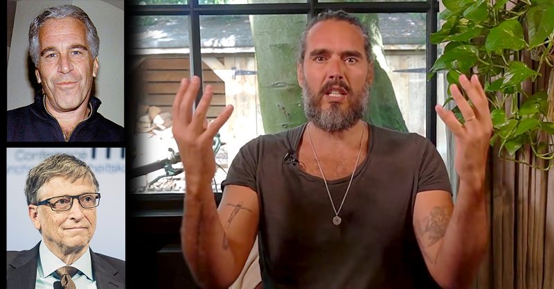 Russell Brand señala cuán disparatado es dar glamour a personas como Jeffrey Epstien y Bill Gates y su supuesta labor filantrópica.