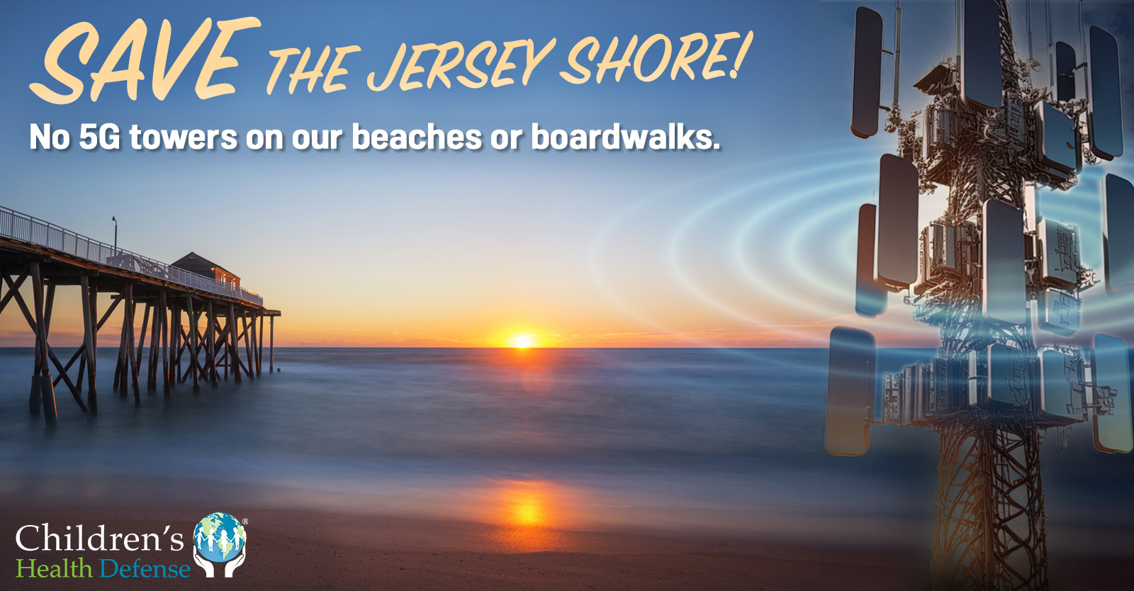 Save the Jersey Shore from 5G Towers on Beaches and Boardwalks