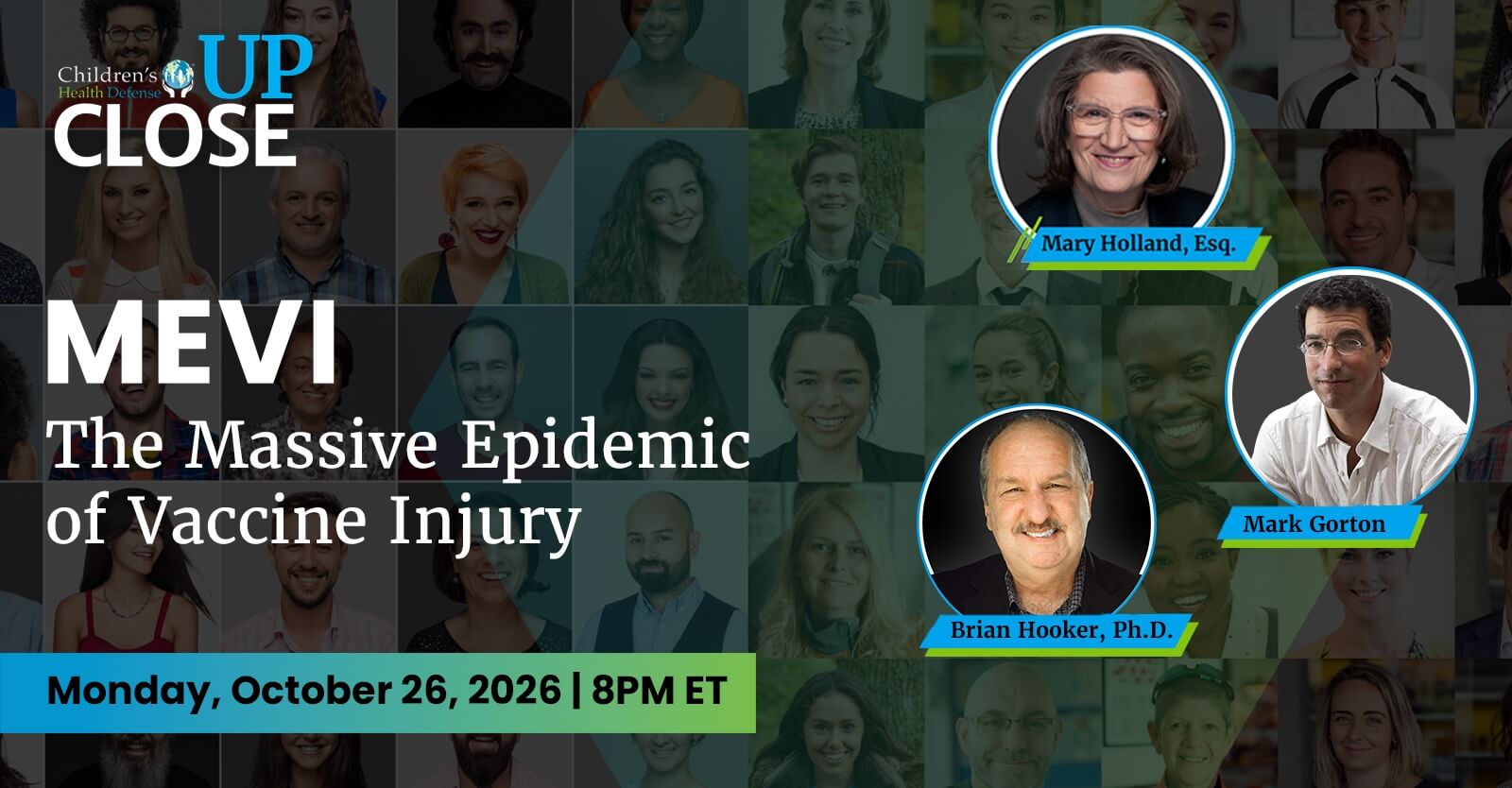 event promotional image with headshots of the speakers