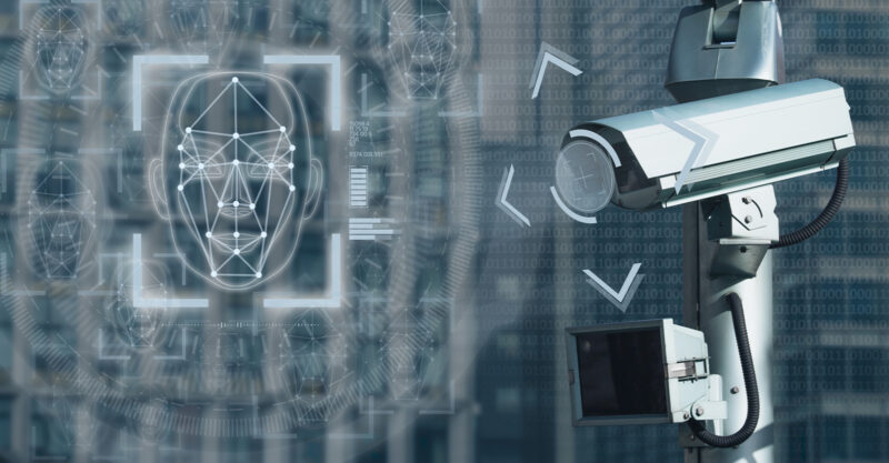 Surveillance camera with face recognition system