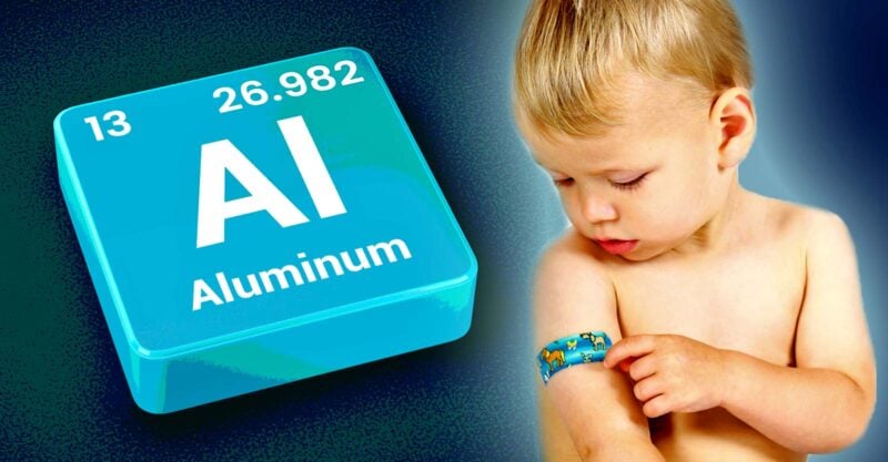 boy with bandage over vaccine