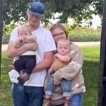 andrea shaw with husband and twins