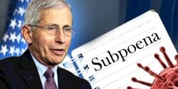 anthony fauci and word "subpoena"