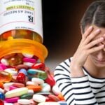 drugs and depressed woman