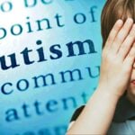 autism and a boy peeking