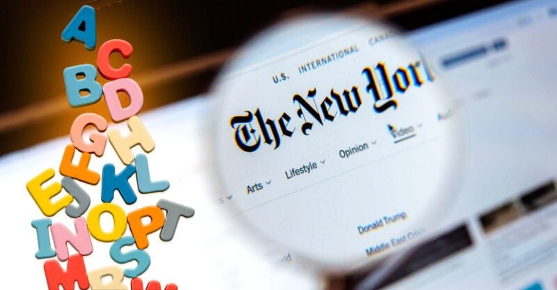 new york times website and letters
