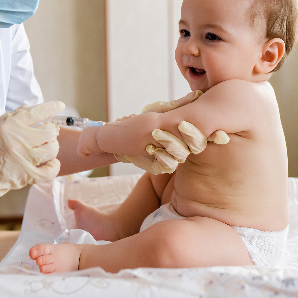 baby getting a shot