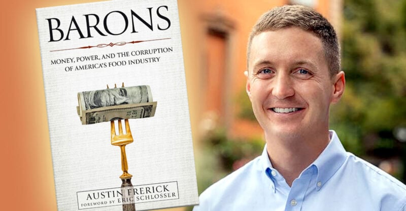 Barons book cover with author Austin Frerick