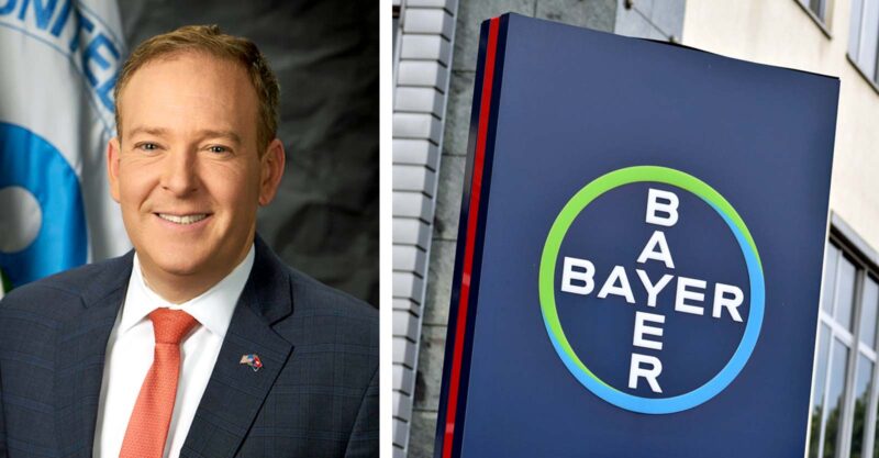 lee zeldin and bayer logo