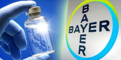 mrna vaccine and bayer logo