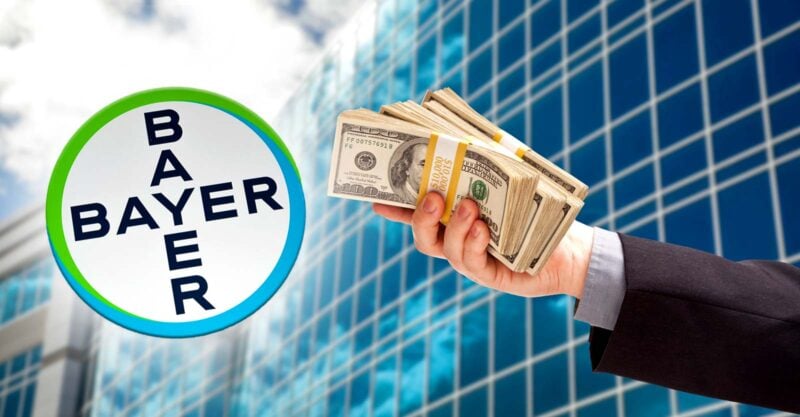 bayer logo and money