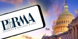 phrma logo and U.S. capitol building