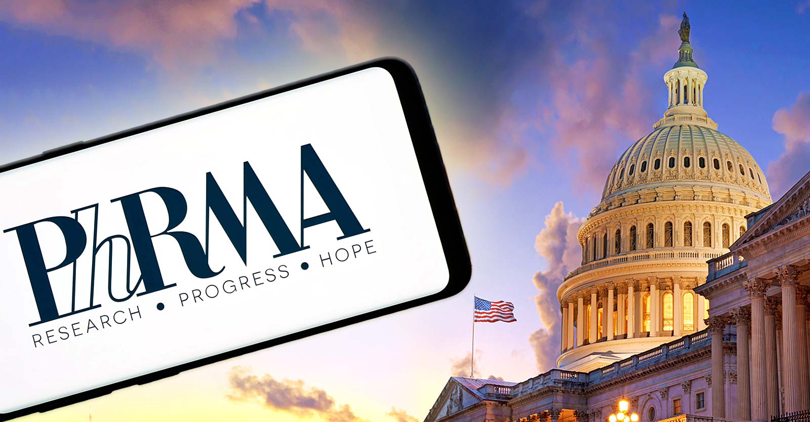 phrma logo and U.S. capitol building