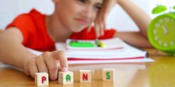 boy and letters "pans"