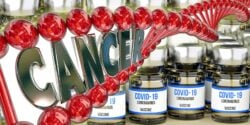 covid vaccine and word "cancer"