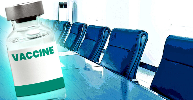 vaccine and office chairs