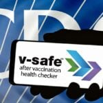 cdc logo and v-safe logo