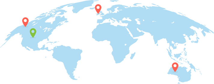 Map with pins