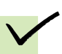 Checkmark with green background