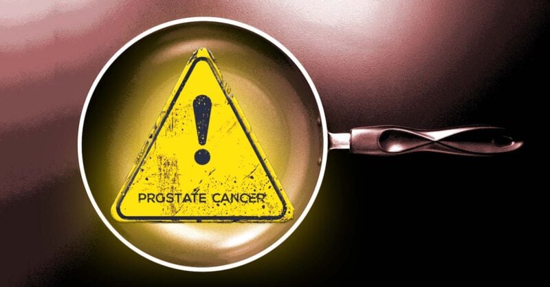 nonstick cookware and words "prostate cancer"