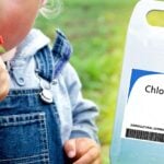 bottle of chlorpyrifos