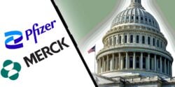 congress and pfizer and merck logos