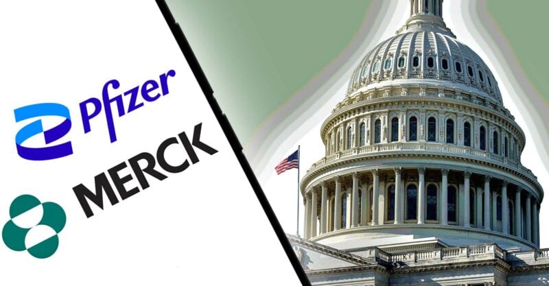 congress and pfizer and merck logos
