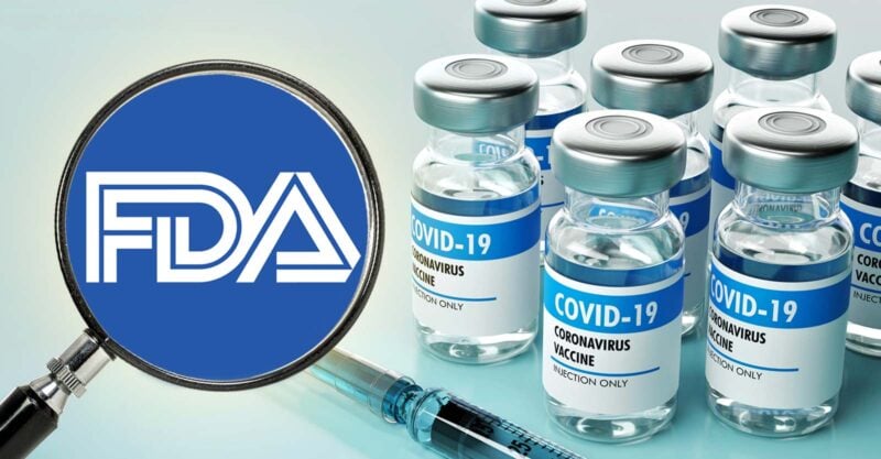 covid vaccines and fda logo