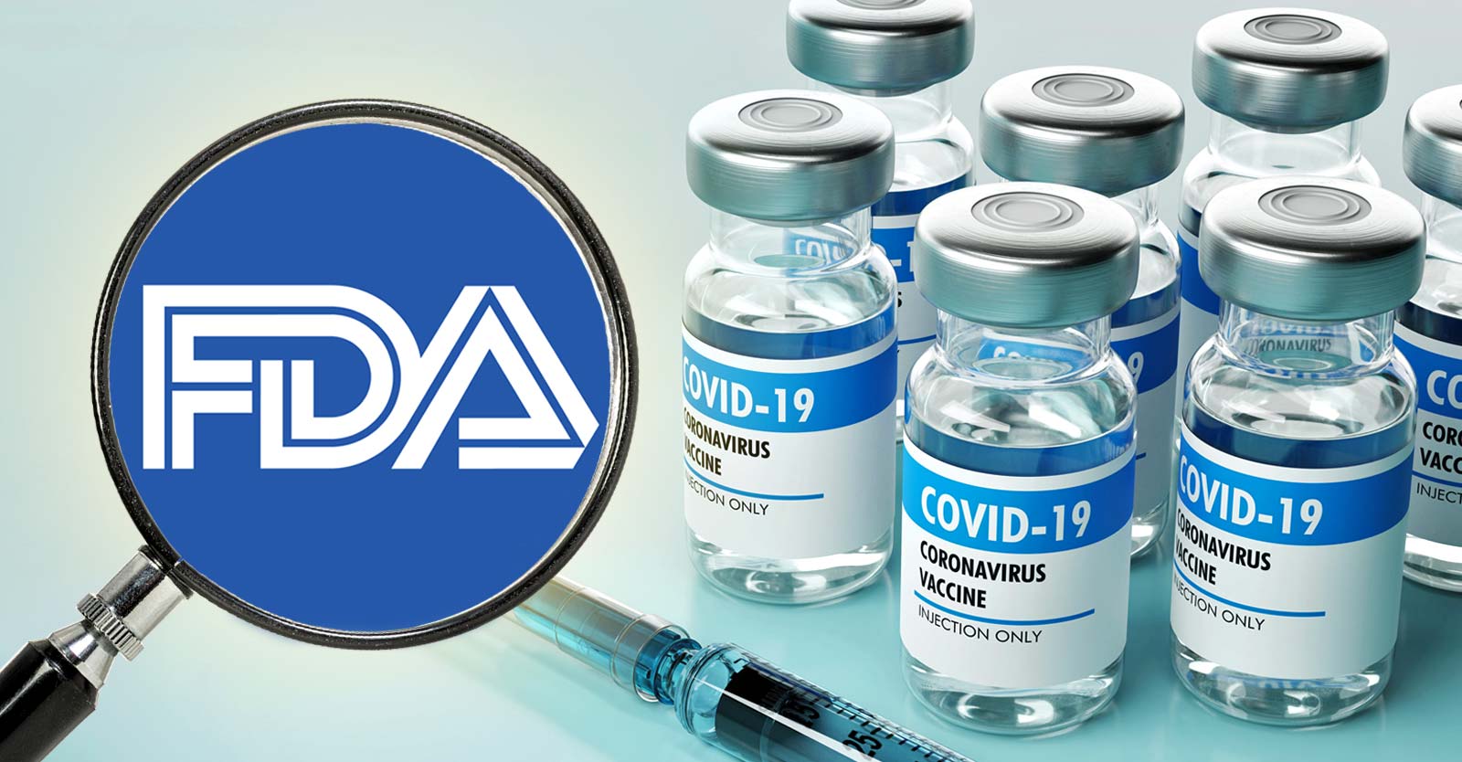 covid vaccines and fda logo
