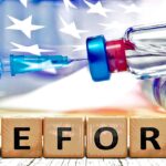 vaccine bottle and word "reform"