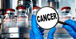 covid vaccines and word "cancer"