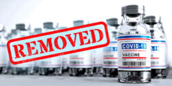 covid vaccines and word "removed"