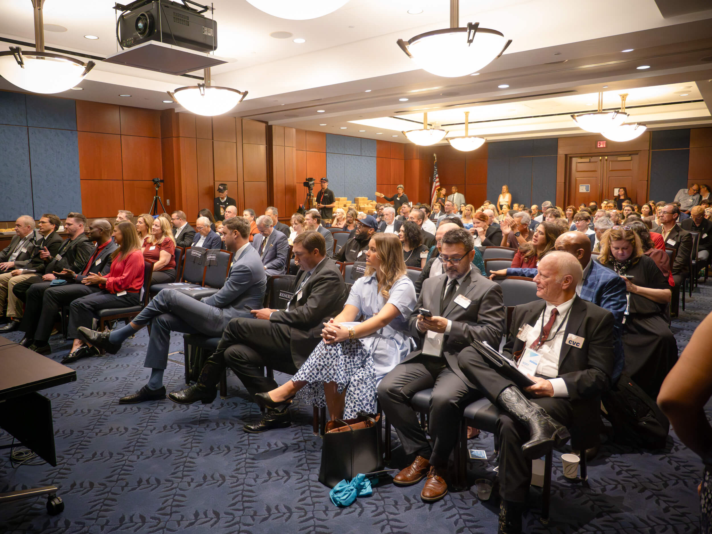 Crowd Listening to Speaker