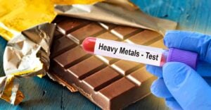chocolate bar and heavy metals test