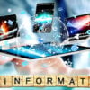 misinformation and hand holding phone and computer