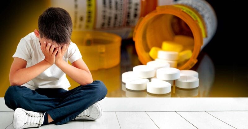 boy and prescription pills