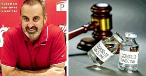 Nick Rolovich and covid vaccine and gavel