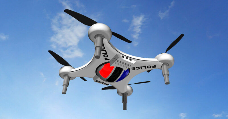 Police Drone Quadrocopter