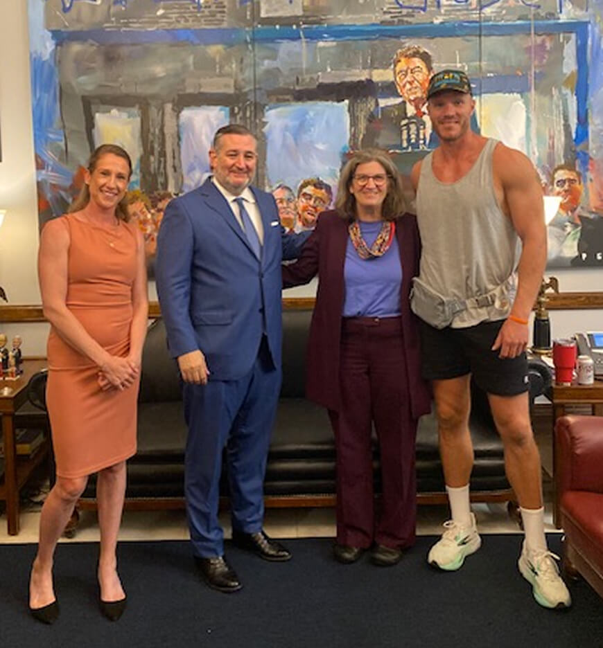 Miriam, Senator Cruz, Mary, and Noah