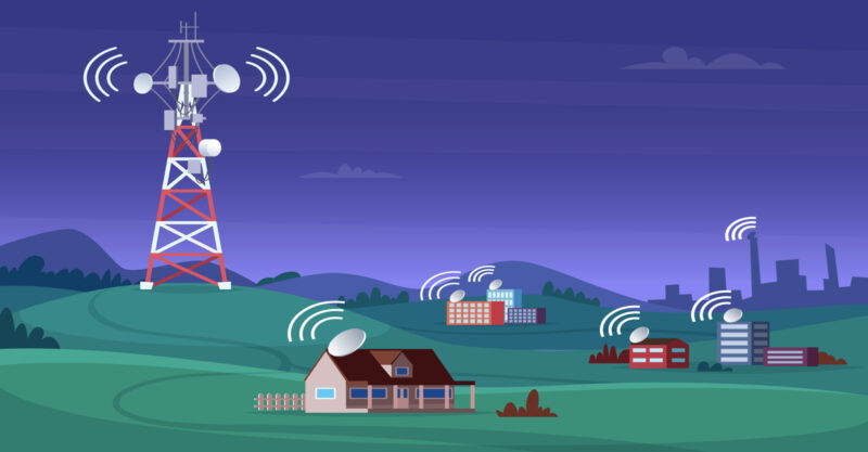 Houses Wirelessly Connected