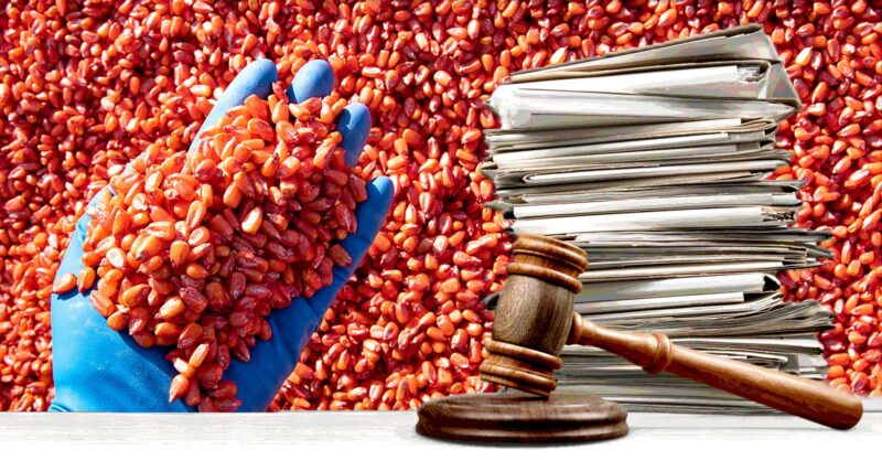 pesticide coated seeds and gavel