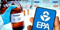 bottle of paraquat and epa logo