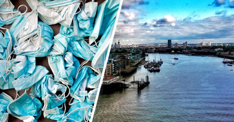 face masks microplastics thames river feature