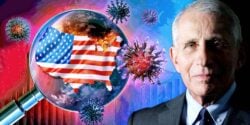anthony fauci and u.s. flag