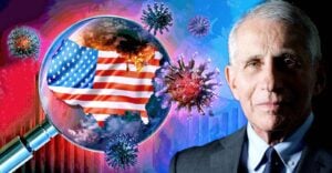 anthony fauci and u.s. flag
