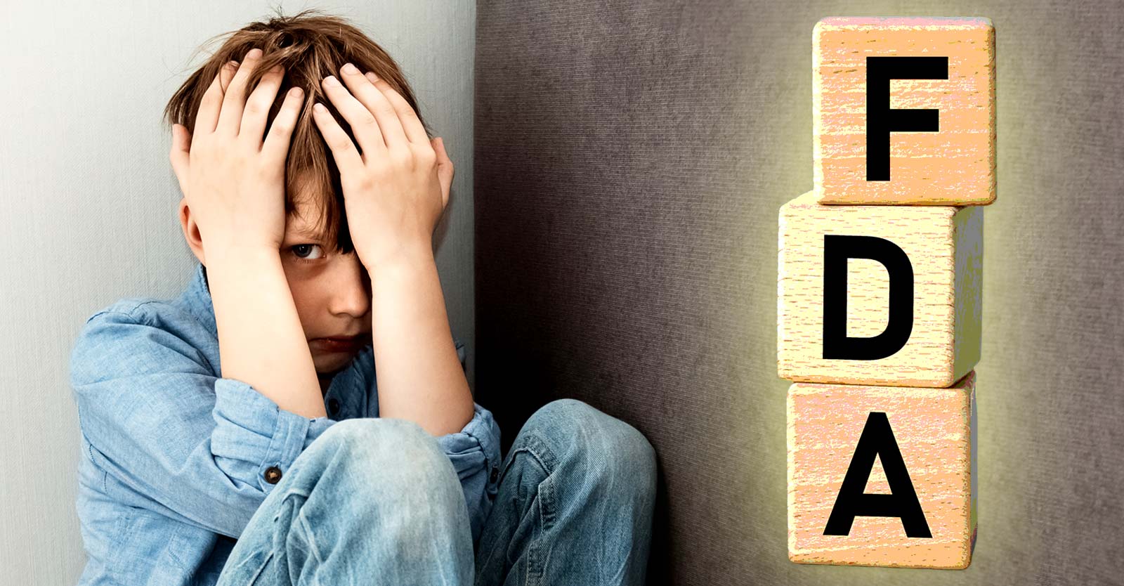 boy and letters "fda"